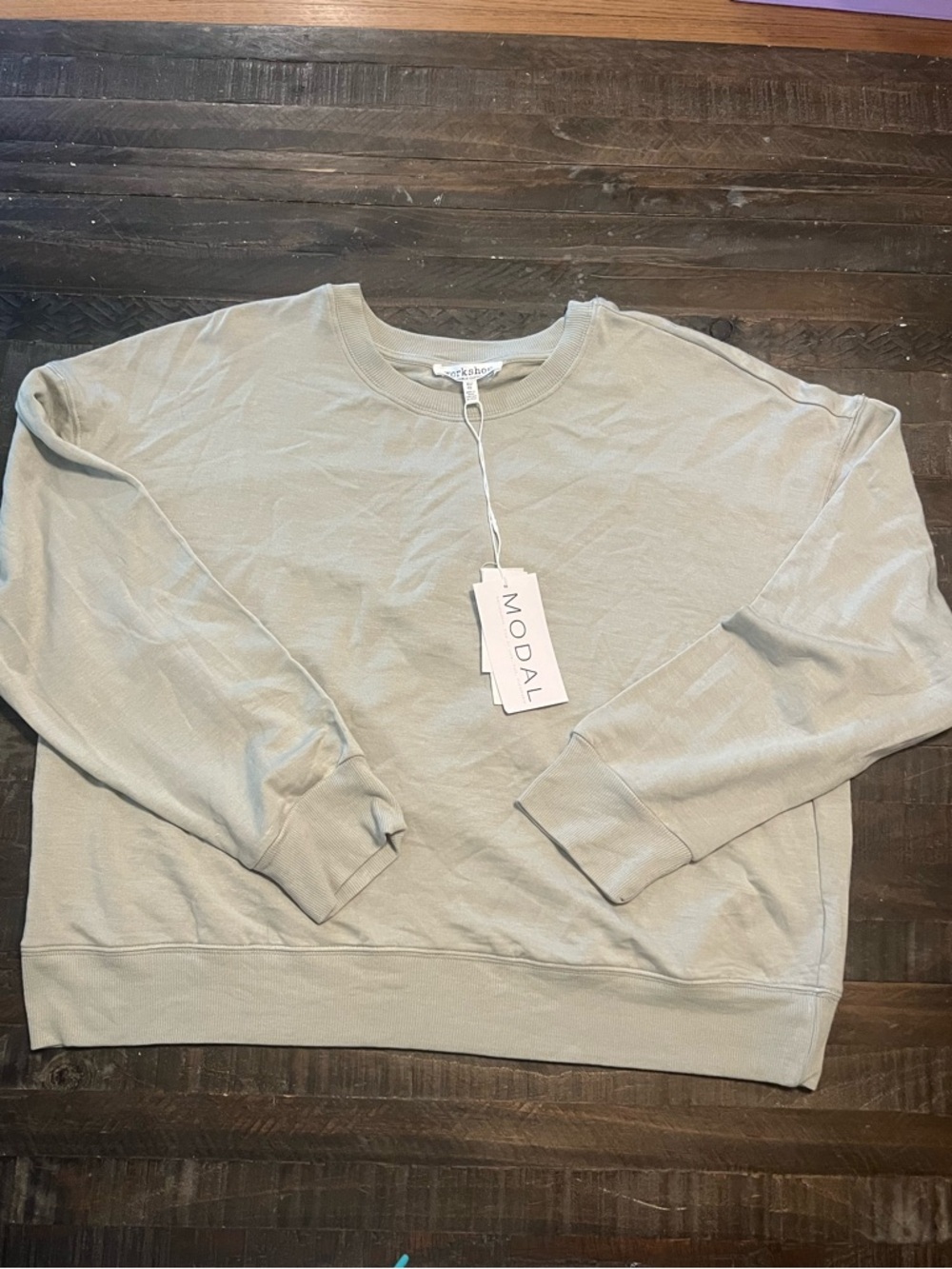 Workshop Republic Clothing Grey Crewneck Modal Sweatshirt Size XL NEW Lounge